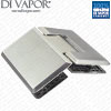 135 Degree Shower Hinge Door Bracket | Light Satin Nickel Finish | Single Sided