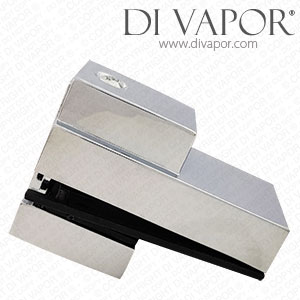 Floating Glass Shelf Bracket Clamp Clip | Mirror Chrome Finish