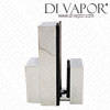 Floating Glass Shelf Bracket Clamp Clip | Mirror Chrome Finish