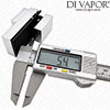 Square Glass Clip Bracket DIV00704B
