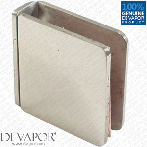 Di Vapor Glass Clamp Bracket for Shower Panel or Balustrade | Stainless Steel | 8mm to 10mm Glass