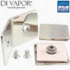 135 Degree Glass Clamp Brackets