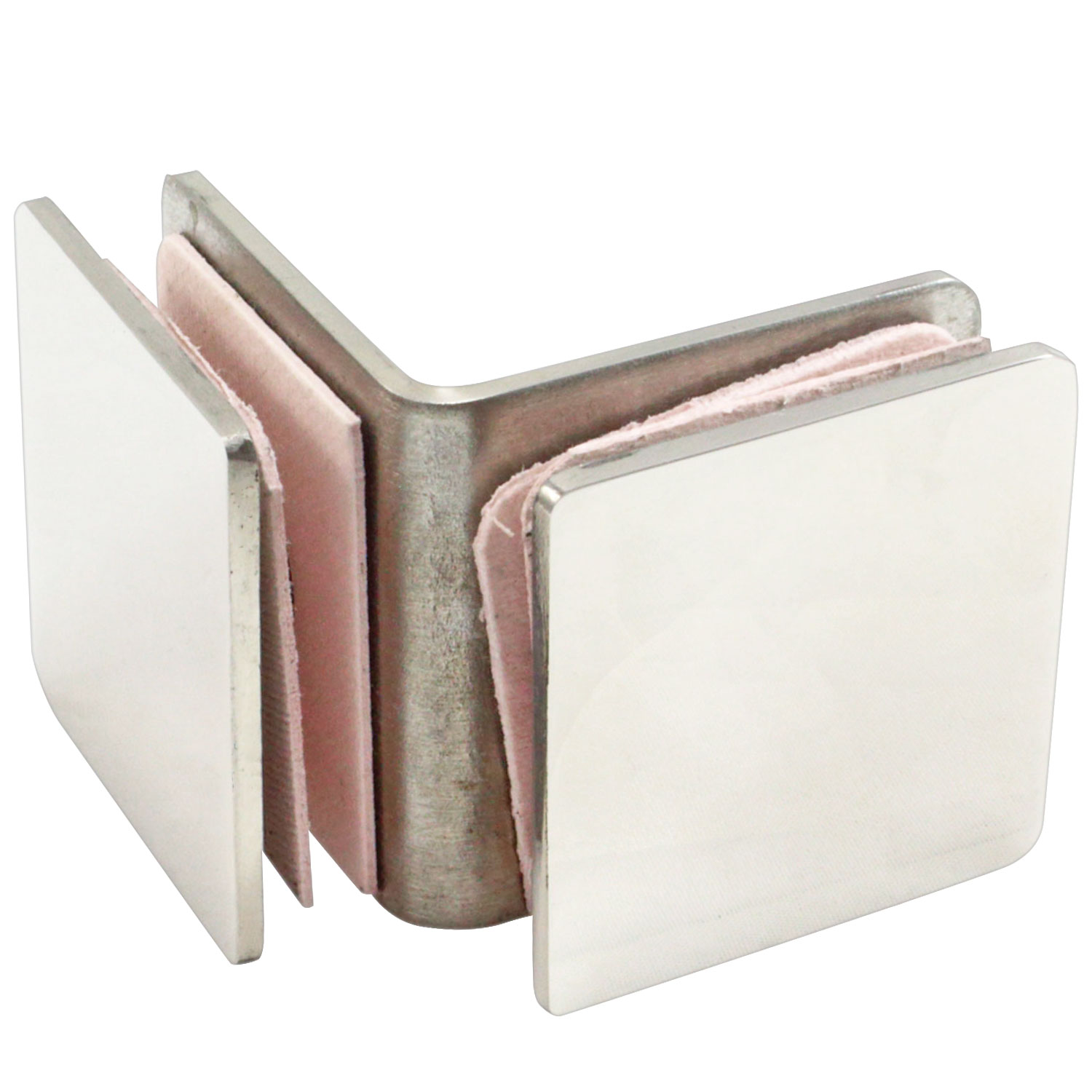 Di Vapor 90 Degree Stainless Steel Glass to Glass Corner Clamp Bracket for Shower Panel or Balustrade | 8mm to 10mm Glass