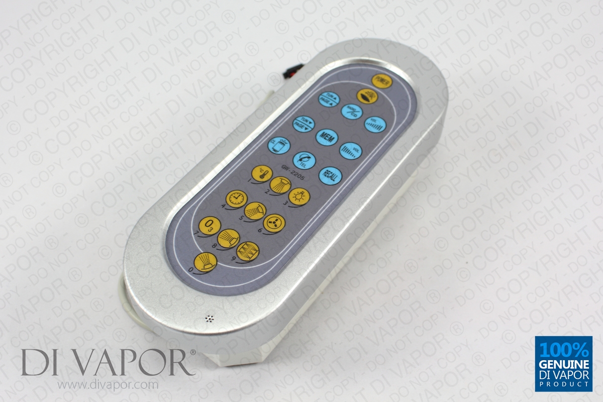 External Control Panel for Steam Shower GW2201
