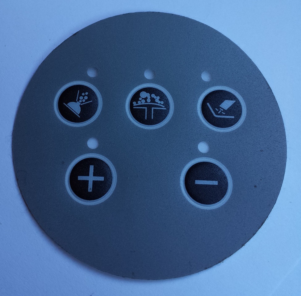 Circular Whirlpool Bath Control Panel Cover