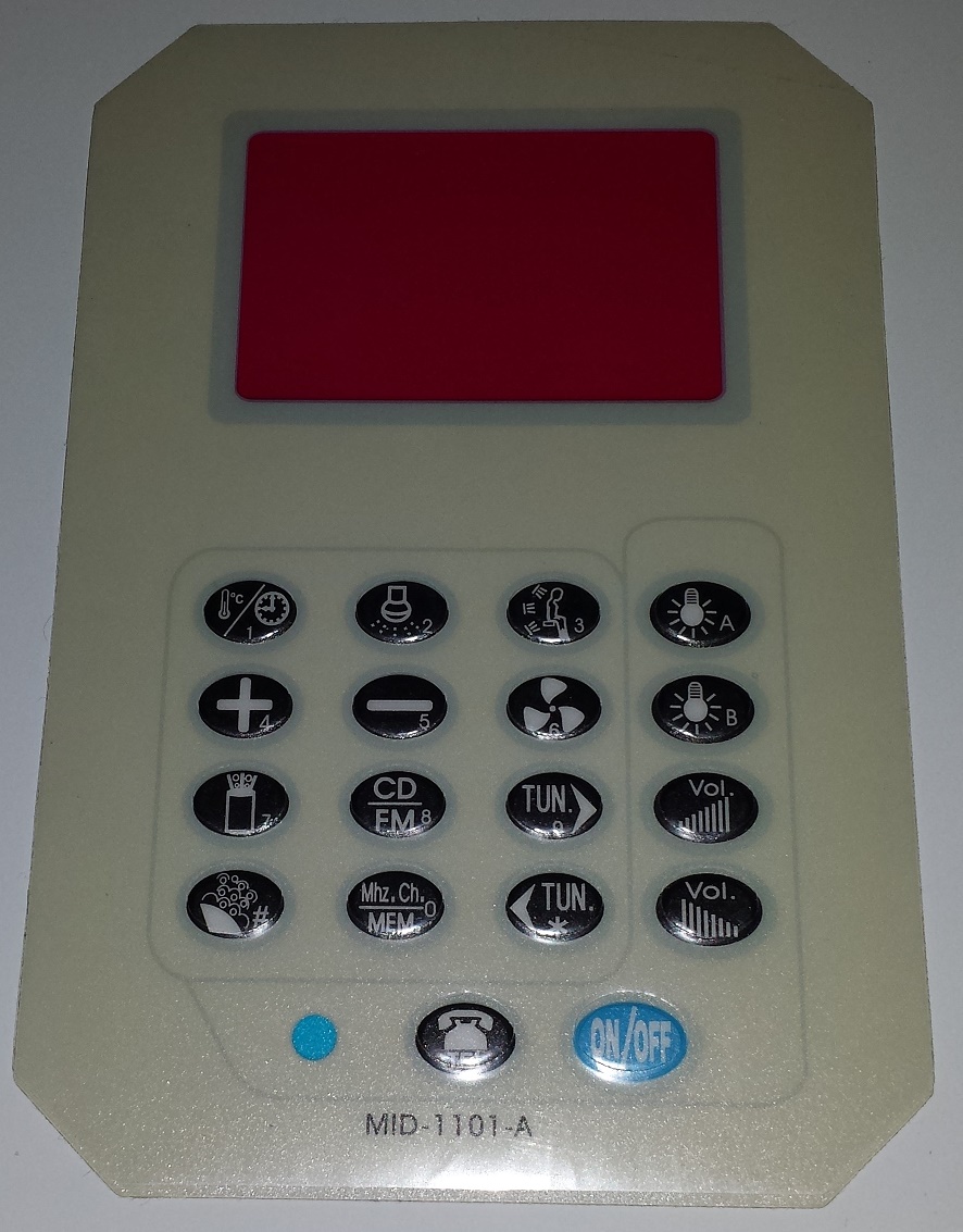 MID-1101-A Control Panel Cover
