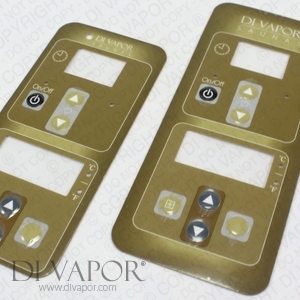 External Control Panel Sticker - Solare Infrared Sauna (Sunlight Saunas / Sunlighten Compatible)