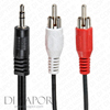 Di Vapor Universal RCA Phono Stereo to 3.5mm Jack connector - Suitable for all Di Vapor steam shower