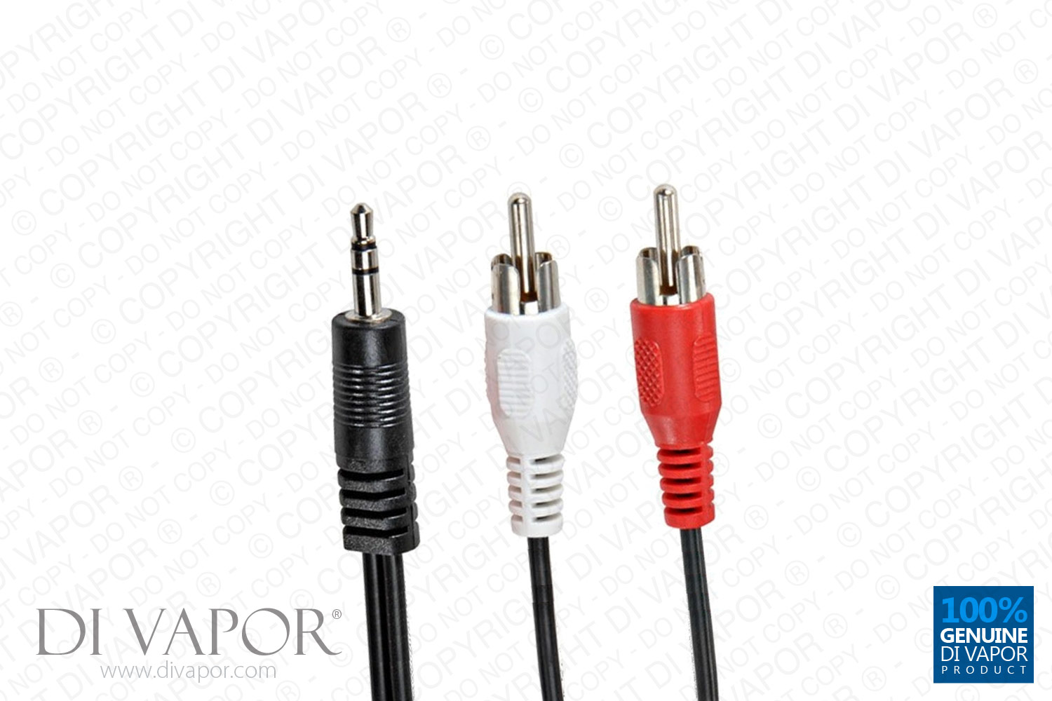 Di Vapor Universal RCA Phono Stereo to 3.5mm Jack connector - Suitable for all Di Vapor steam shower