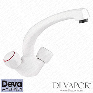 Deva DLV105 Lever Action Deck Mounted Sink Mixer with 6