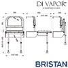 Bristan DOCM-SEAT W Shower Seat with Legs SB-085/GY
