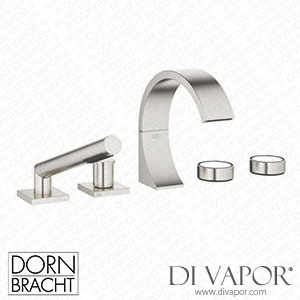 Dornbracht Cyo Five-Hole Bath Mixer for Bath Rim Or Tile Edge Installation - Brushed Platinum Spare Parts