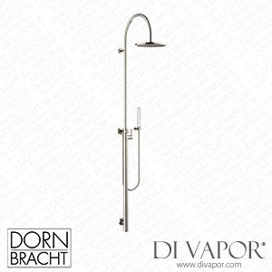Dornbracht Series Specific Shower System with Single-Lever Shower Mixer without Hand Shower - Brushed Platinum Spare Parts