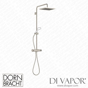 Dornbracht Symetrics Showerpipe with Shower Thermostat - Brushed Platinum Spare Parts