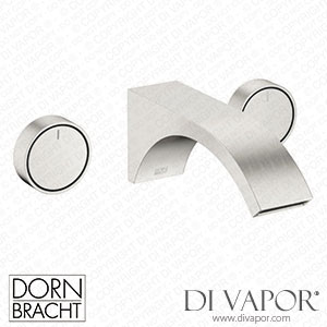 Dornbracht Cyo Wall-Mounted Basin Mixer without Pop-Up Waste - Brushed Platinum Spare Parts