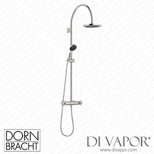 Dornbracht Vaia Shower Pipe with Shower Thermostat - Platinum Spare Parts