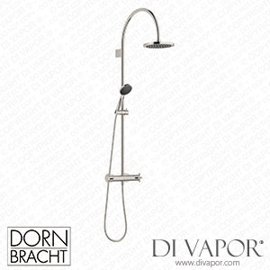Dornbracht Tara Shower Pipe with Shower Thermostat - Platinum Spare Parts
