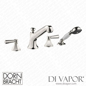 Dornbracht Madison Bath Shower Set for Bath Rim Or Tile Edge Installation - Platinum Spare Parts
