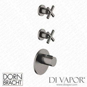Dornbracht Tara xTool Thermostat Module with 2 Valves - Brushed Dark Platinum Spare Parts