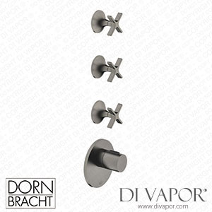 Dornbracht Vaia xTool Thermostat Module with 3 Valves - Brushed Dark Platinum Spare Parts