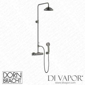 Dornbracht Madison Showerpipe with Shower Thermostat 34459360 99_1_11420360 99_1 - Brushed Dark Platinum Spare Parts
