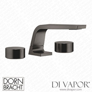 Dornbracht Cl.1 Three-Hole Basin Mixer without Pop-Up Waste - Brushed Dark Platinum Spare Parts