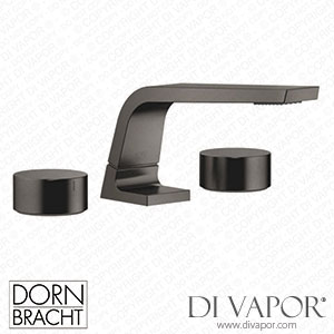 Dornbracht Cl.1 Three-Hole Basin Mixer without Pop-Up Waste - Brushed Dark Platinum Spare Parts