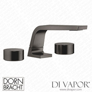 Dornbracht Cl.1 Three-Hole Basin Mixer without Pop-Up Waste - Brushed Dark Platinum Spare Parts