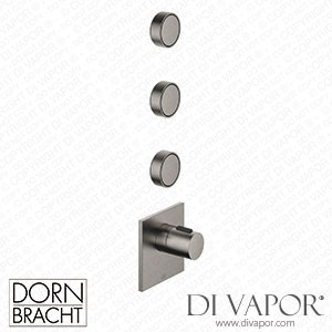Dornbracht Cyo xTool Thermostat Module with 3 Valves 1/2 - Brushed Dark Platinum Spare Parts