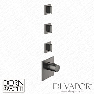 Dornbracht Cl.1 xTool Thermostat Module with 3 Valves 36503780 99_1_36607705 99_3 - Brushed Dark Platinum Spare Parts