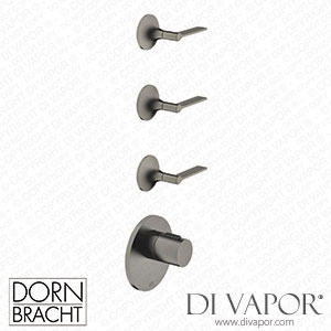 Dornbracht Vaia xTool Thermostat Module with 3 Valves 36503979 99_1_36607819 99_3 - Brushed Dark Platinum Spare Parts