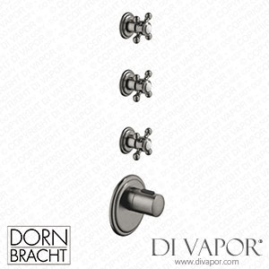 Dornbracht Madison xTool Thermostat Module with 3 Valves 36503977 99_1_36607361 99_3 - Brushed Dark Platinum Spare Parts