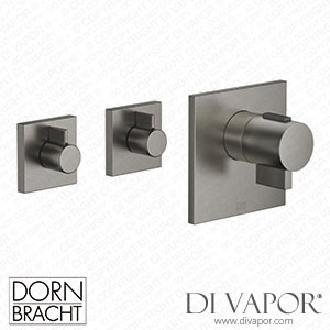 Dornbracht Symetrics xTool Thermostat Module 36503985 99_1_36607985 99_2 - Brushed Dark Platinum Spare Parts