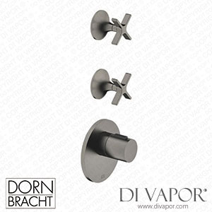 Dornbracht Vaia xTool Thermostat Module with 2 Valves 36503979 99_1_36607809 99_2 - Brushed Dark Platinum Spare Parts