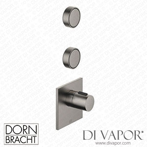 Dornbracht Cyo xTool Thermostat Module with 2 Valves 1/2 - Brushed Dark Platinum Spare Parts