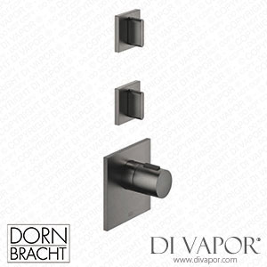 Dornbracht Cl.1 xTool Thermostat Module with 2 Valves 36503780 99_1_36607705 99_2 - Brushed Dark Platinum Spare Parts