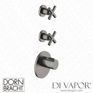 Dornbracht Tara xTool Thermostat Module with 2 Valves 36503979 99_1_36607892 99_2 - Brushed Dark Platinum Spare Parts