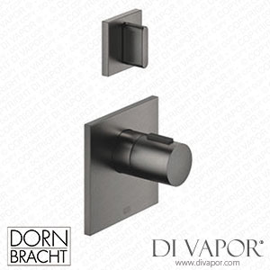 Dornbracht Cl.1 xTool Thermostat Module with 1 Valve 36501780 99_1_36607705 99_1 - Brushed Dark Platinum Spare Parts