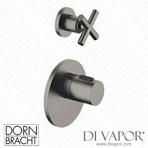 Dornbracht Tara xTool Thermostat Module with 1 Valve 36501979 99_1_36607892 99_1 - Brushed Dark Platinum Spare Parts