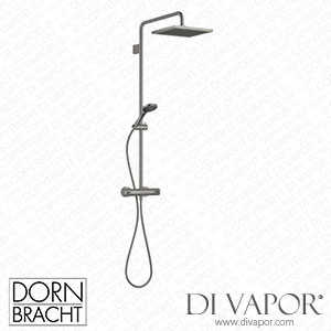 Dornbracht Symetrics Showerpipe with Shower Thermostat 34459980 99_1_28018979 99_1 - Brushed Dark Platinum Spare Parts