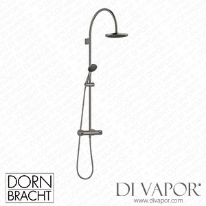 Dornbracht Tara Showerpipe with Shower Thermostat 34459892 99_1_28015979 99_1 - Brushed Dark Platinum Spare Parts