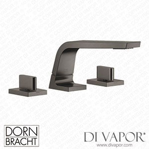 Dornbracht Cl.1 Three-Hole Basin Mixer without Pop-Up Waste - Brushed Dark Platinum Spare Parts