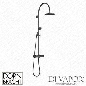 Dornbracht Tara Shower Pipe with Shower Thermostat - Matte Black Spare Parts