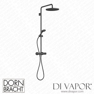 Dornbracht Series-Various Showerpipe with Shower Thermostat 34460979 33_1_28018979 33_1 - Matte Black Spare Parts