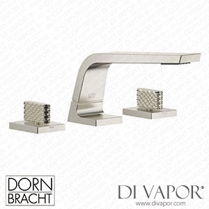 Dornbracht CL.1 Three-Hole Basin Mixer without Pop-Up Waste - Brushed Platinum Dorn Dv 1255 Spare Parts