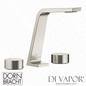 Dornbracht CL.1 Three-Hole Basin Mixer without Pop-Up Waste - Brushed Platinum Dorn Dv 1262 Spare Parts