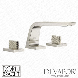 Dornbracht CL.1 Three-Hole Basin Mixer without Pop-Up Waste - Brushed Platinum Dorn Dv 1263 Spare Parts