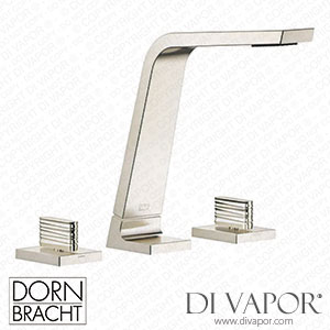 Dornbracht CL.1 Three-Hole Basin Mixer without Pop-Up Waste - Brushed Platinum Dorn Dv 1264 Spare Parts