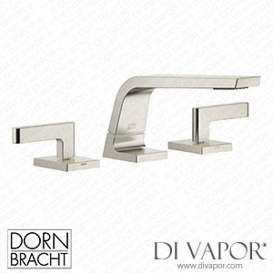Dornbracht CL.1 Three-Hole Basin Mixer without Pop-Up Waste - Brushed Platinum Dorn Dv 1265 Spare Parts