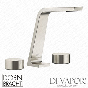 Dornbracht CL.1 Three-Hole Basin Mixer without Pop-Up Waste - Brushed Platinum Dorn Dv 1266 Spare Parts